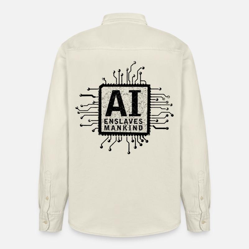artificial intelligence - Relaxed Fit Unisex Organic Hemd von Stanley/Stella - Natur