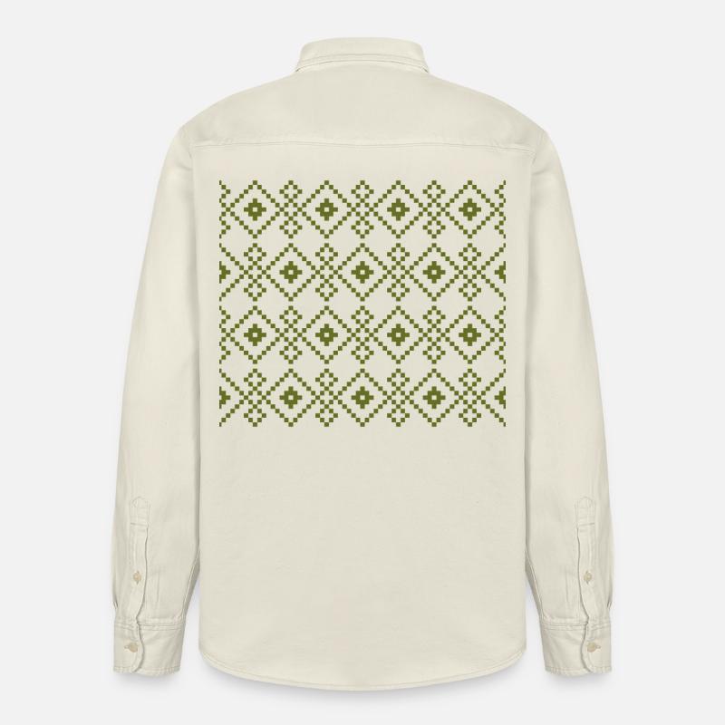Weihnachtspullover (grün) - Relaxed Fit Unisex Organic Hemd von Stanley/Stella - Natur