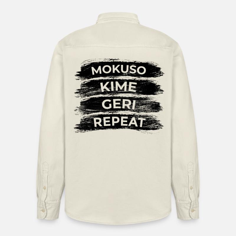 Techniques de karaté - Chemise unisexe coupe décontractée bio Stanley/Stella - écru doux