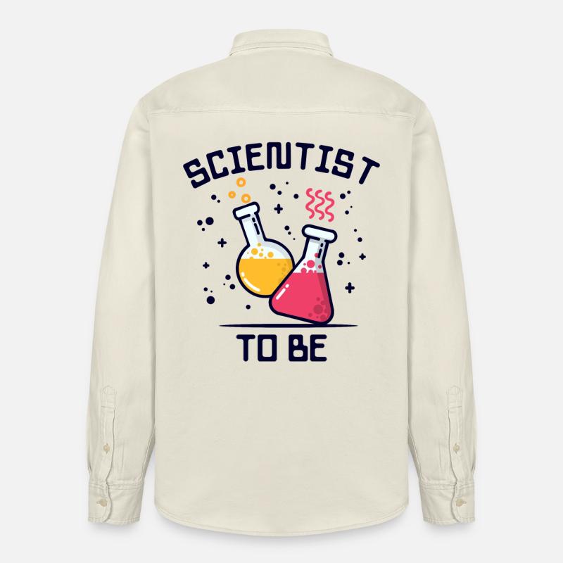 Workaholic Wissenschafter Statement Beruf Karriere - Relaxed Fit Unisex Organic Hemd von Stanley/Stella - Natur