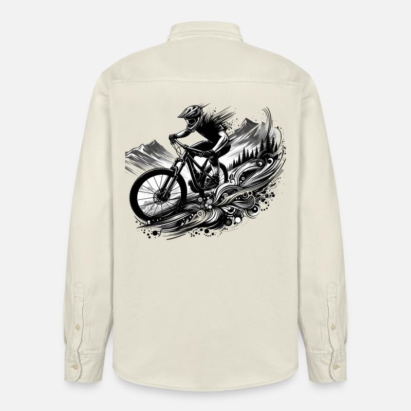 VTT VTT Descente Cadeau - Chemise unisexe coupe décontractée bio Stanley/Stella - écru doux