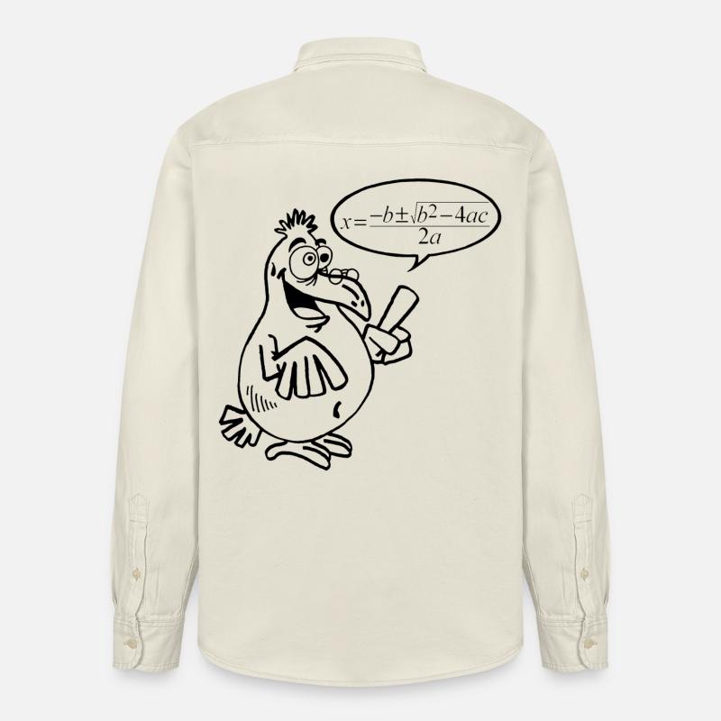 Schwarzer Schlauer Vogel - Relaxed Fit Unisex Organic Hemd von Stanley/Stella - Natur