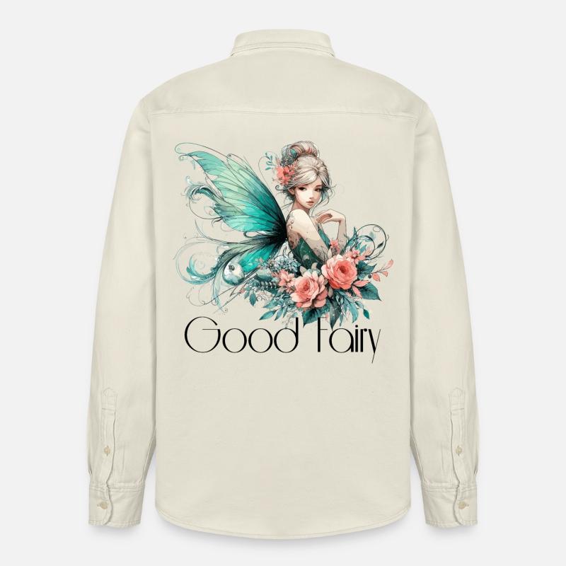 Gute Fee Geschenk - Relaxed Fit Unisex Organic Hemd von Stanley/Stella - Natur