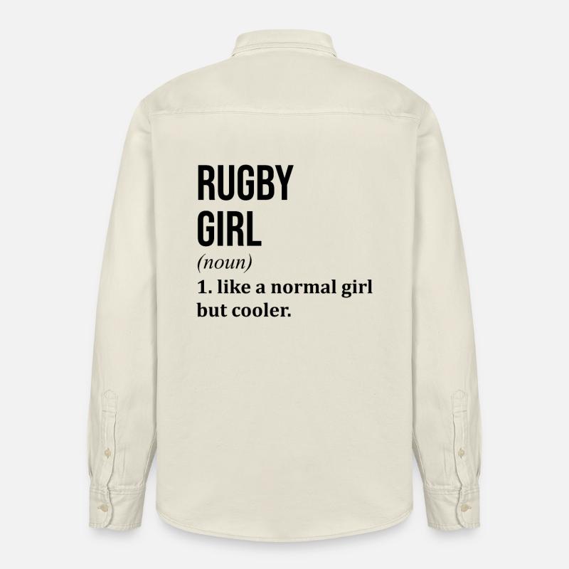 Rugby - Relaxed Fit Unisex Organic Shirt by Stanley/Stella - soft Ecru
