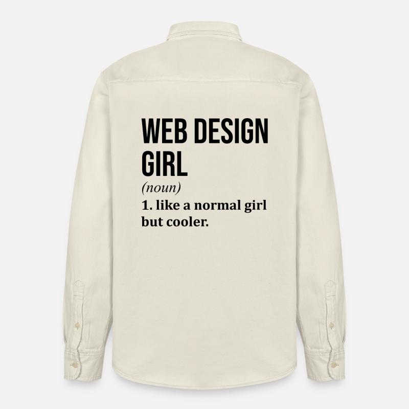 Conception de sites Web - Chemise unisexe coupe décontractée bio Stanley/Stella - écru doux