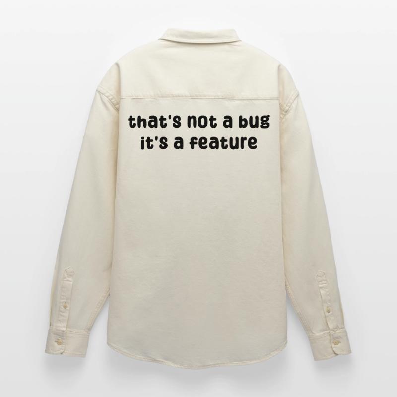 Developer Geek Bugs Code Informatik Statement Relaxed Fit Unisex Organic Hemd von Stanley/Stella