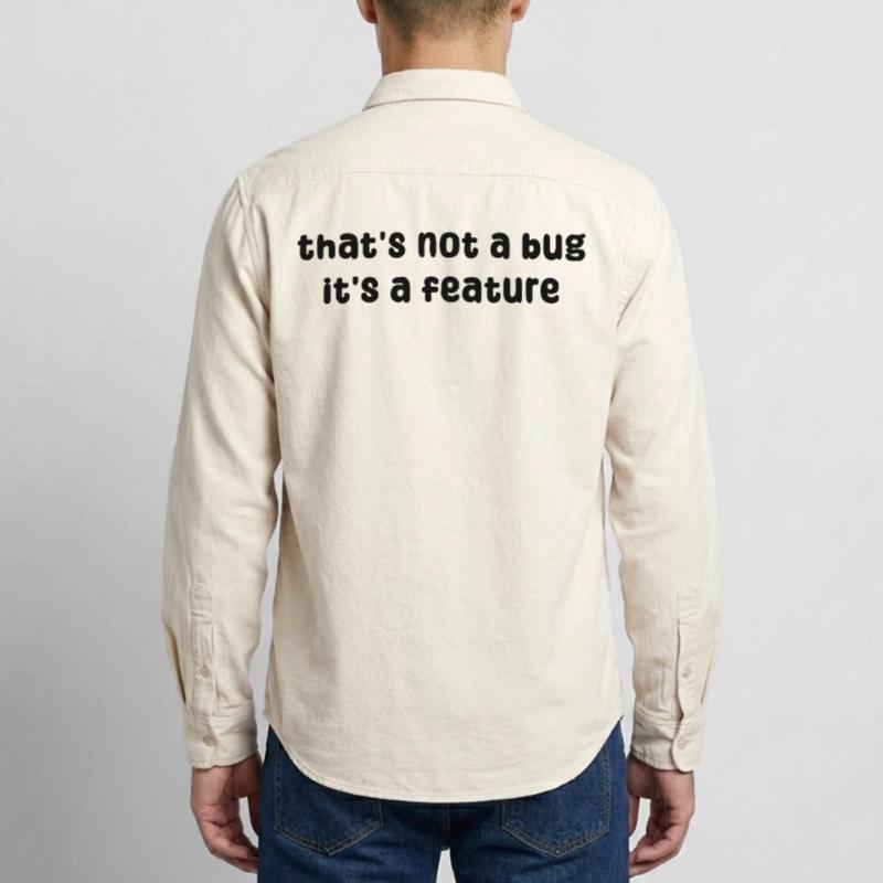 Developer Geek Bugs Code Informatik Statement Relaxed Fit Unisex Organic Hemd von Stanley/Stella