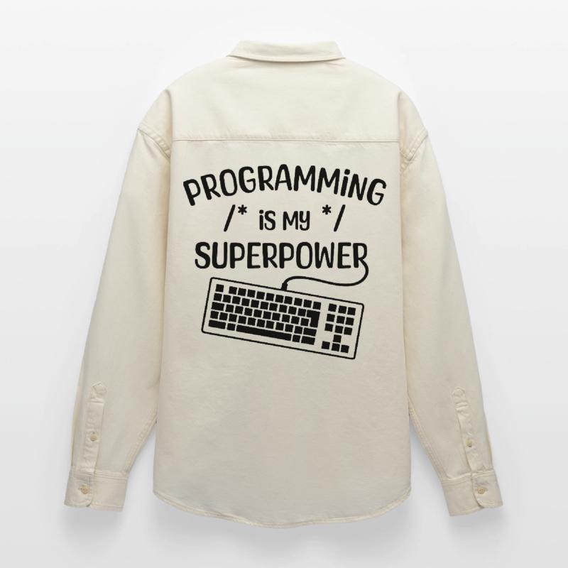 Computer Freak Statement Developer Programmer Relaxed Fit Unisex Organic Shirt by Stanley/Stella