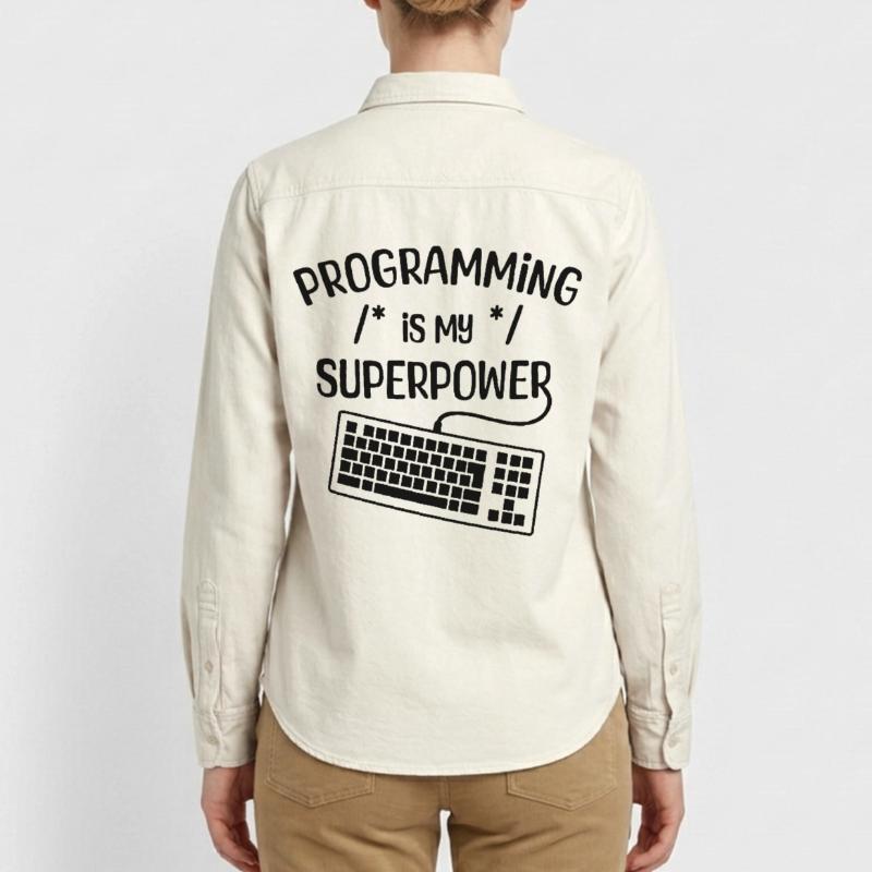 Computer Freak Statement Developer Programmer Relaxed Fit Unisex Organic Shirt by Stanley/Stella
