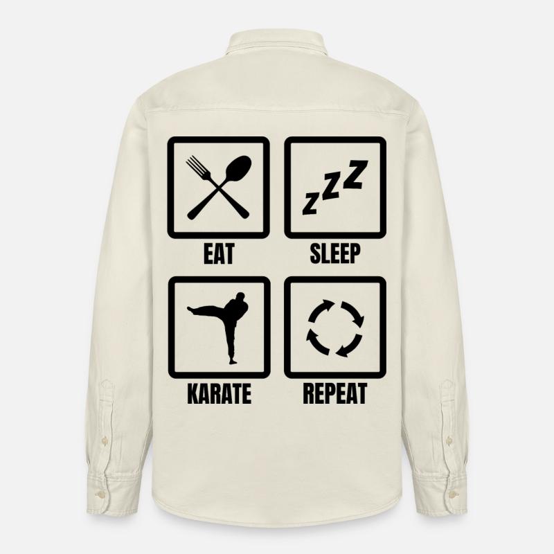 Routine de karaté - Chemise unisexe coupe décontractée bio Stanley/Stella - écru doux