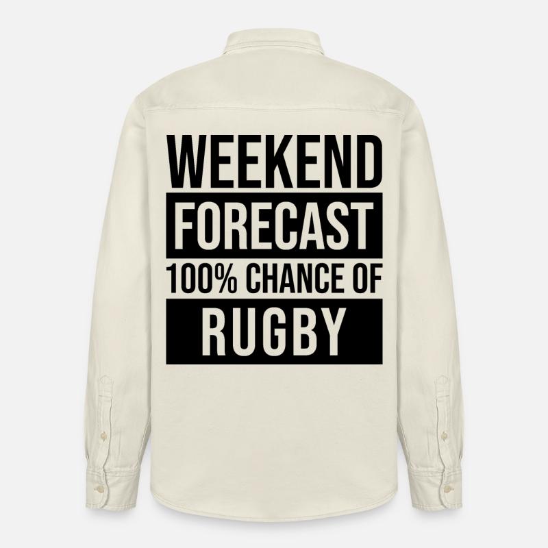 Rugby - Relaxed Fit Unisex Organic Shirt by Stanley/Stella - soft Ecru