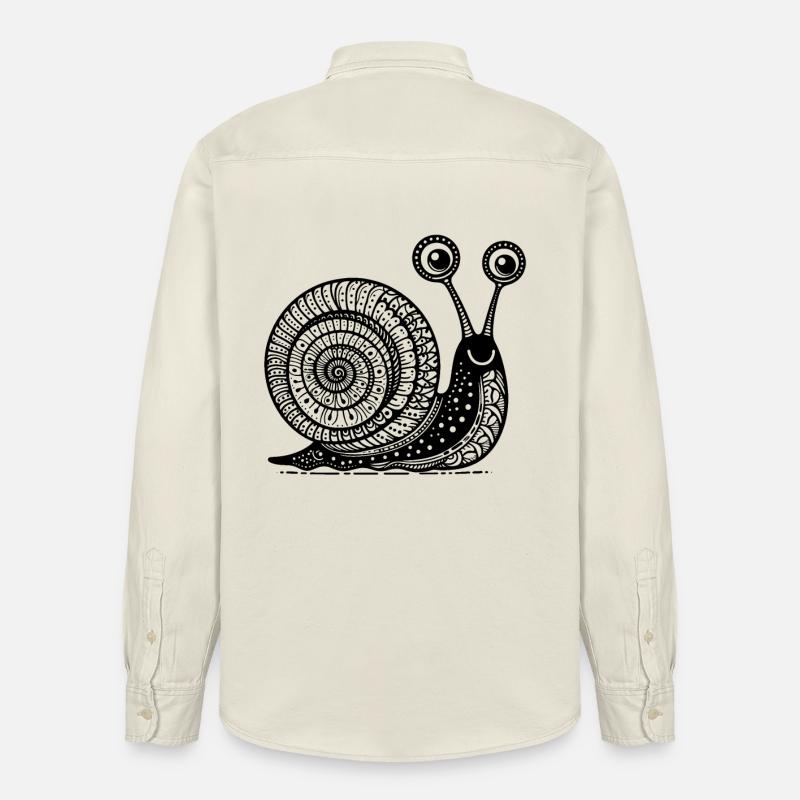 Snail's Pace: Langsame und stetige Zen-Kunst - Relaxed Fit Unisex Organic Hemd von Stanley/Stella - Natur