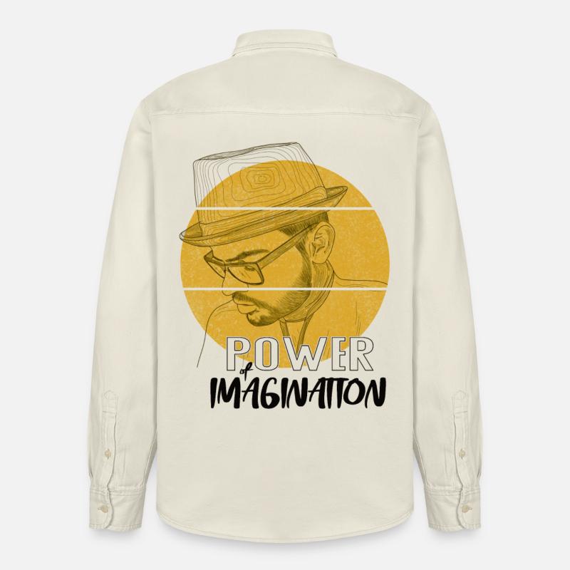 Power Imagination – Design de déclaration créative - Chemise unisexe coupe décontractée bio Stanley/Stella - écru doux