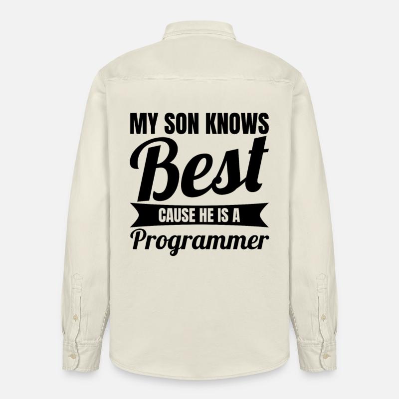 Programmeur Son - Chemise unisexe coupe décontractée bio Stanley/Stella - écru doux
