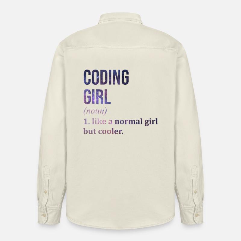 Codierung Codierung Codierung - Relaxed Fit Unisex Organic Hemd von Stanley/Stella - Natur