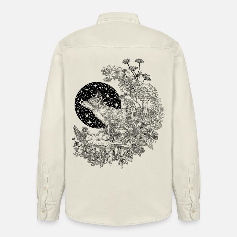 FUCHS & NACHTHIMMEL - Relaxed Fit Unisex Organic Hemd von Stanley/Stella - Natur