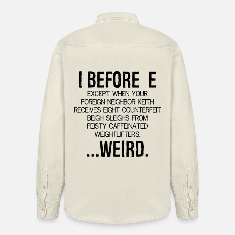 I avant E bizarre - Chemise unisexe coupe décontractée bio Stanley/Stella - écru doux