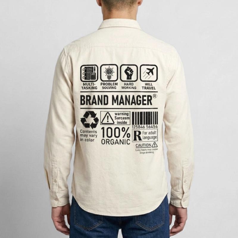 Brand Manager multi tasking problem solving Relaxed Fit Unisex Organic Hemd von Stanley/Stella