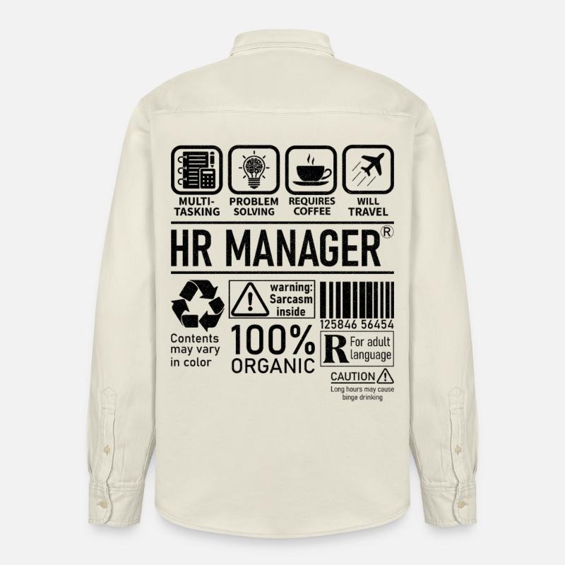 Responsable RH résolution de problèmes multitâches - Chemise unisexe coupe décontractée bio Stanley/Stella - écru doux