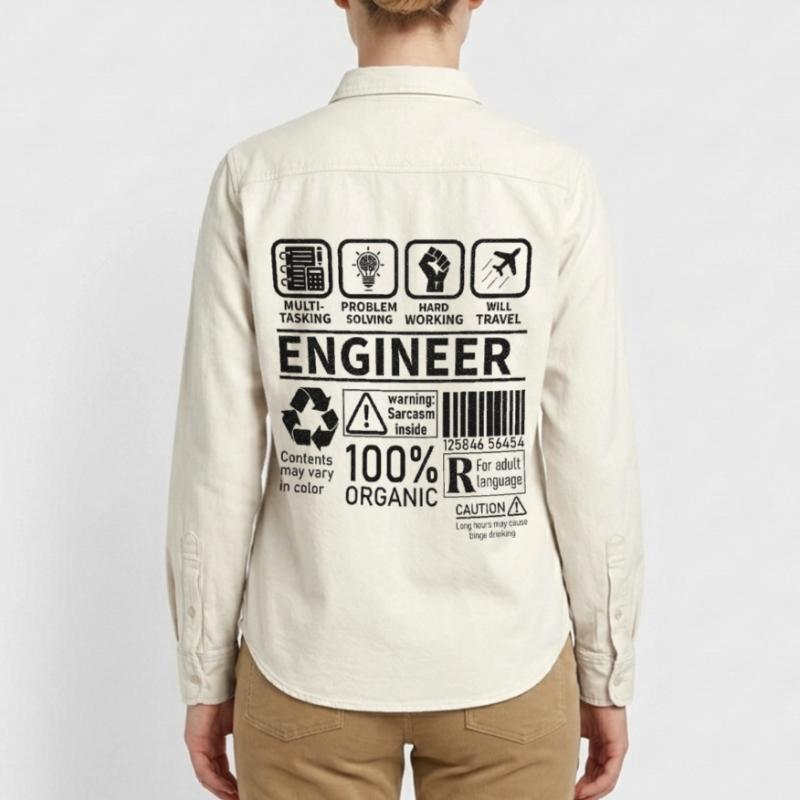 engineer multi tasking problem solving working Relaxed Fit Unisex Organic Shirt by Stanley/Stella