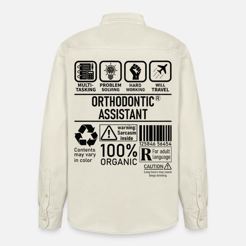 Orthodontic Assistant multi tasking problem - Relaxed Fit Unisex Organic Hemd von Stanley/Stella - Natur