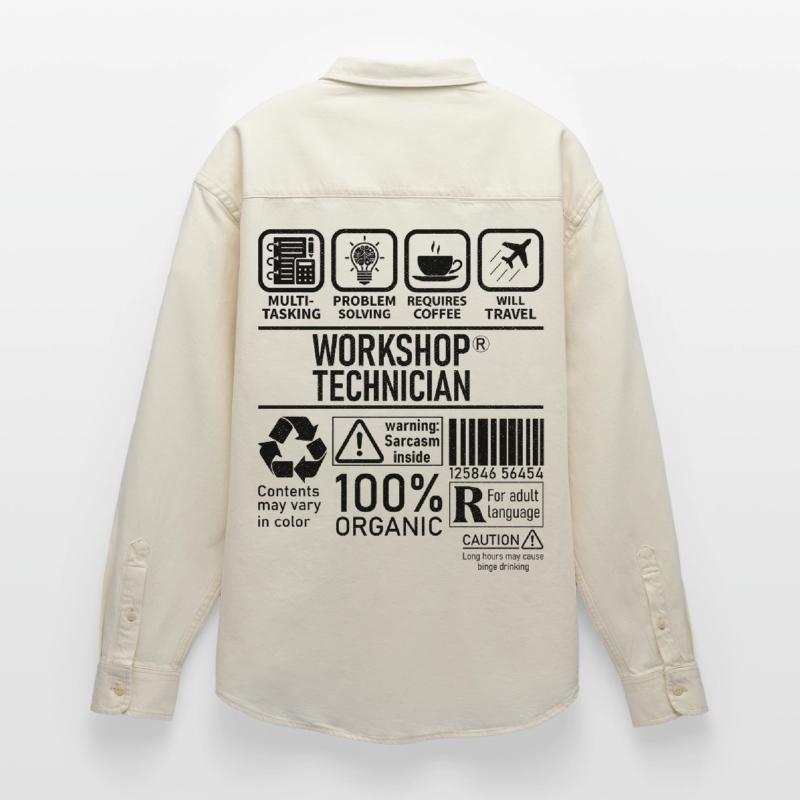 Workshop Technician multi tasking problem solving Relaxed Fit Unisex Organic Hemd von Stanley/Stella
