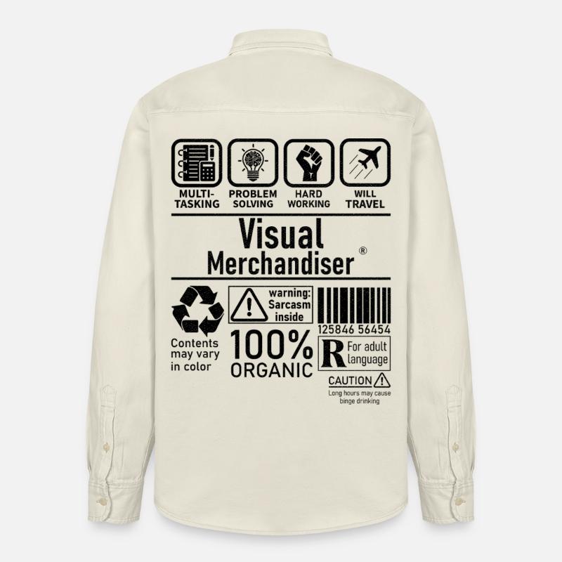 Visual Merchandiser résolution de problèmes multitâches - Chemise unisexe coupe décontractée bio Stanley/Stella - écru doux