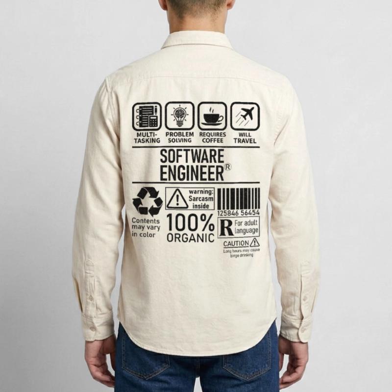 Software Engineer multi tasking problem solving Relaxed Fit Unisex Organic Shirt by Stanley/Stella