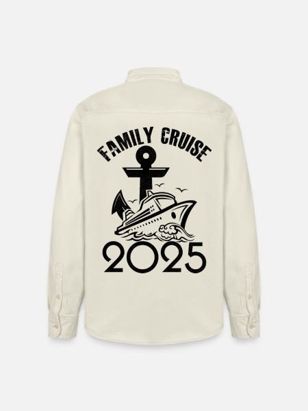 Family cruise 2025 - Relaxed Fit Unisex Organic Shirt by Stanley/Stella - soft Ecru