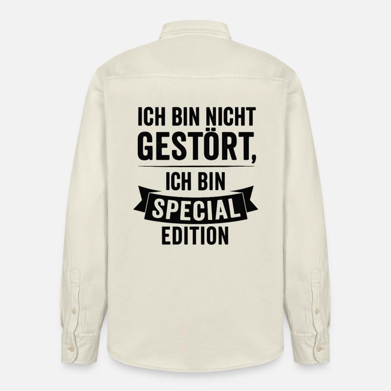 Ich bin Special Edition - Relaxed Fit Unisex Organic Hemd von Stanley/Stella - Natur