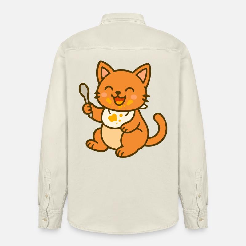Chaton mignon – Baby Cat Fun - Chemise unisexe coupe décontractée bio Stanley/Stella - écru doux