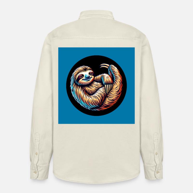 Cool bleiben immer mit der Ruhe - Relaxed Fit Unisex Organic Hemd von Stanley/Stella - Natur