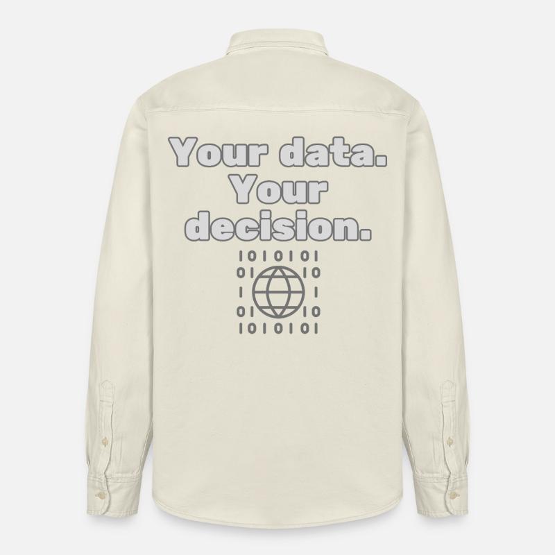 Your Data. Your Decision - Datenschutz Statement - Relaxed Fit Unisex Organic Hemd von Stanley/Stella - Natur