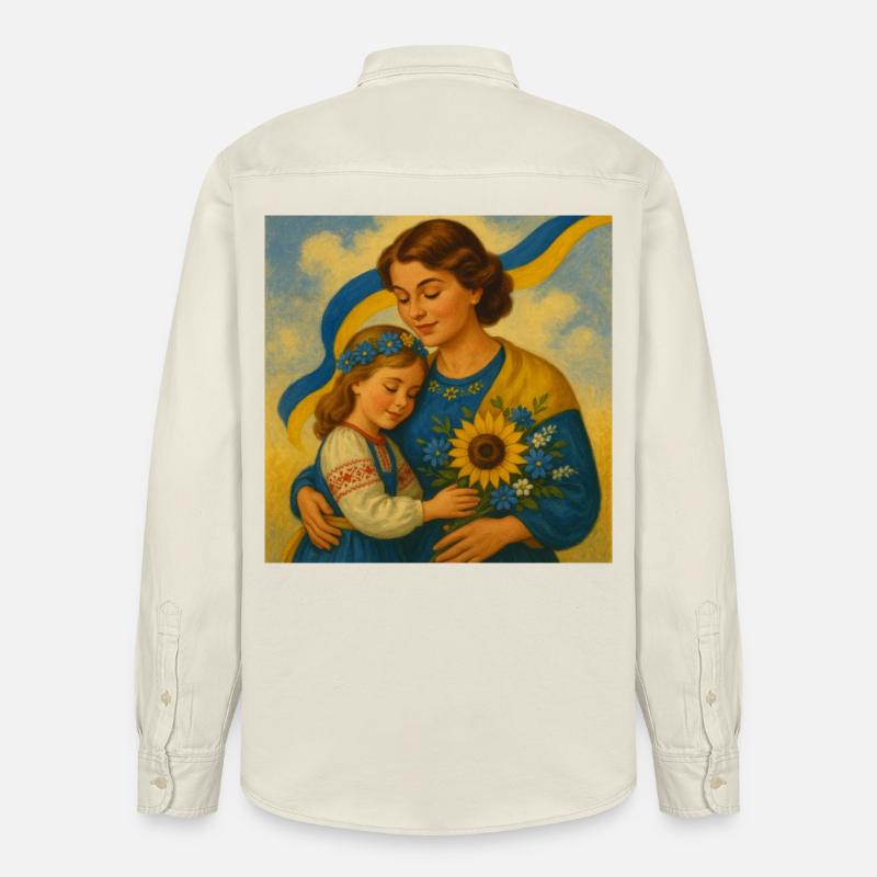 Die Sorge der ukrainischen Mutter - Relaxed Fit Unisex Organic Hemd von Stanley/Stella - Natur