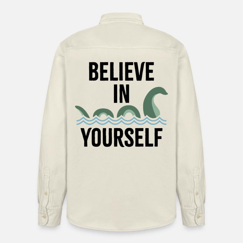 Croyez en vous - Chemise unisexe coupe décontractée bio Stanley/Stella - écru doux
