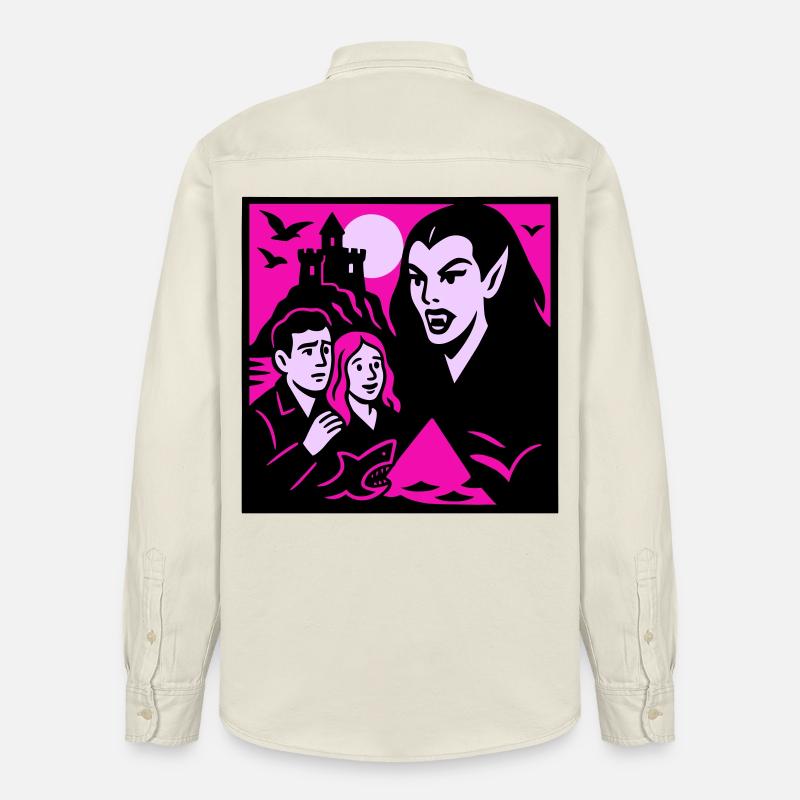 Comtesse vampire - Chemise unisexe coupe décontractée bio Stanley/Stella - écru doux