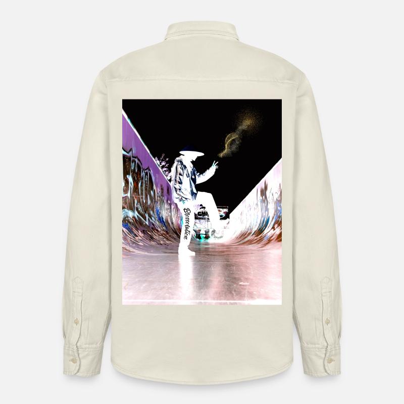 Blessolution « Équilibre » - Chemise unisexe coupe décontractée bio Stanley/Stella - écru doux