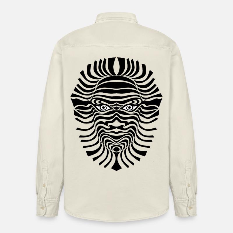 psy-chic psychedlic sixties good voodoo mask - Relaxed Fit Unisex Organic Hemd von Stanley/Stella - Natur