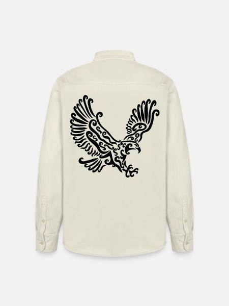 Black Eagle - Relaxed Fit Unisex Organic Shirt by Stanley/Stella - soft Ecru