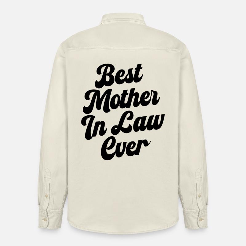 Die beste Schwiegermutter aller Zeiten - Relaxed Fit Unisex Organic Hemd von Stanley/Stella - Natur