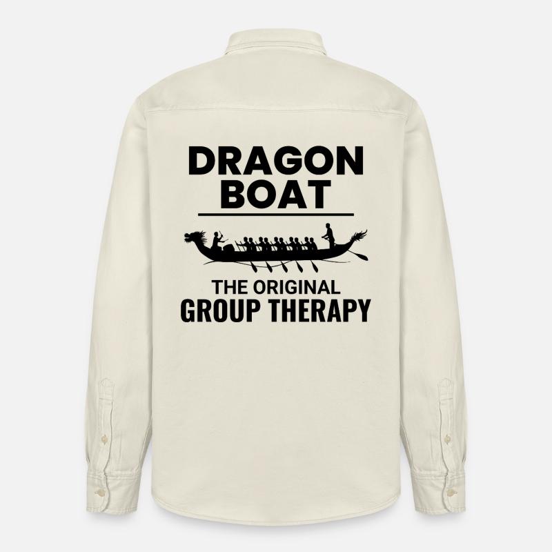 Équipage de course de bateaux-dragons - Chemise unisexe coupe décontractée bio Stanley/Stella - écru doux