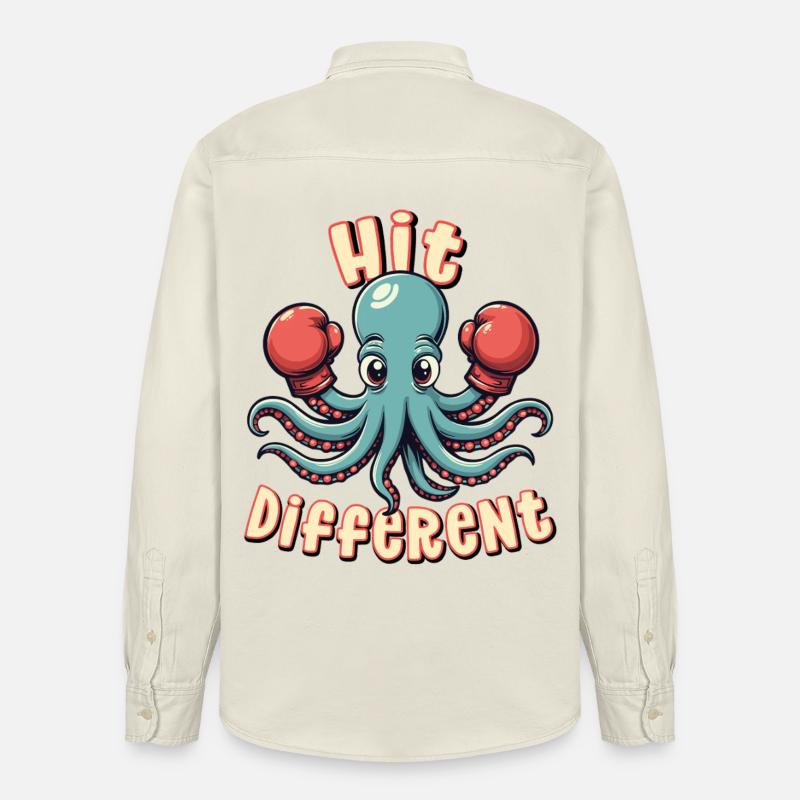 Frapper différemment - Chemise unisexe coupe décontractée bio Stanley/Stella - écru doux