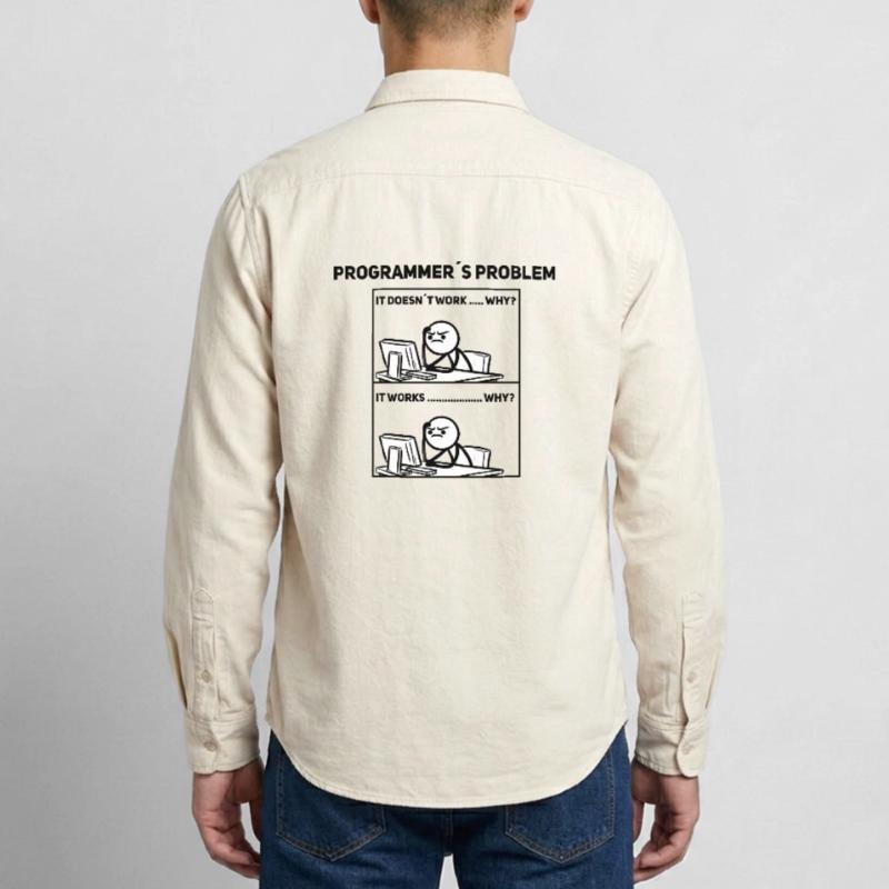 Programmer Humor – Sometimes it doesn't work out Shir Relaxed Fit Unisex Organic Shirt by Stanley/Stella