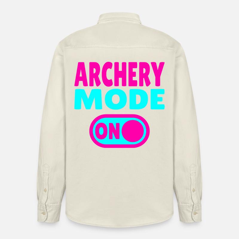 Mode tir à l’arc activé - Chemise unisexe coupe décontractée bio Stanley/Stella - écru doux