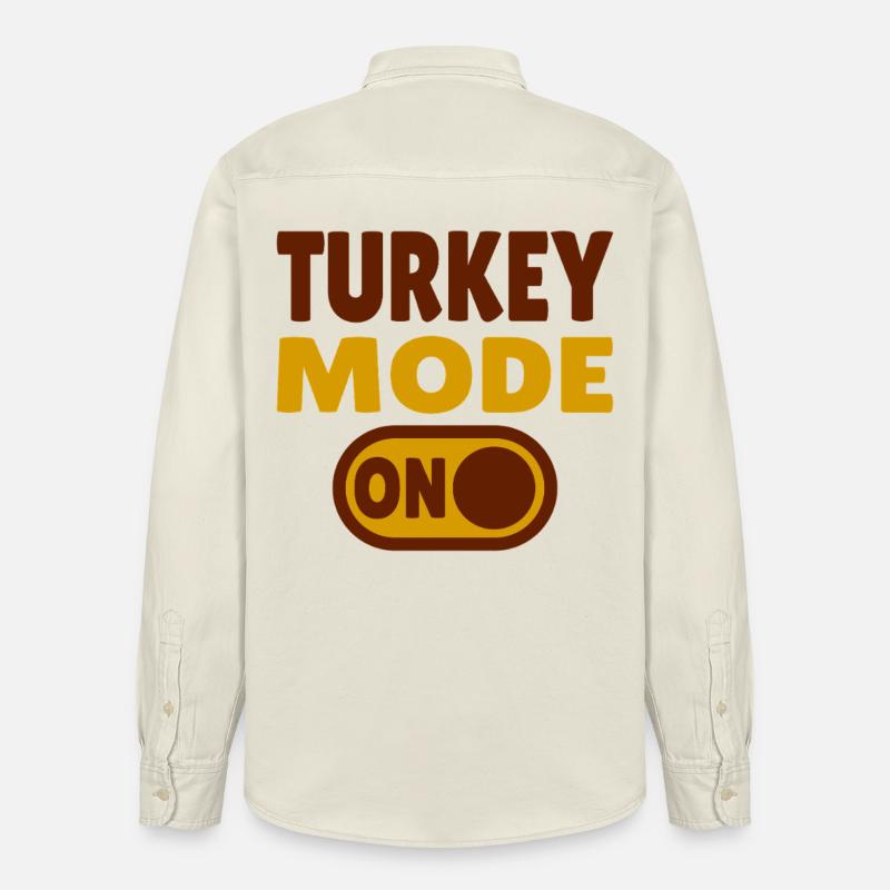 Mode dinde activé - Chemise unisexe coupe décontractée bio Stanley/Stella - écru doux