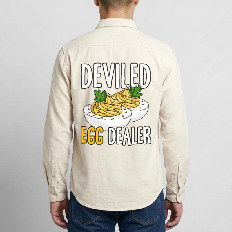 Funny Deviled Eggs Costume Deviled Egg Dad Relaxed Fit Unisex Organic Shirt by Stanley/Stella