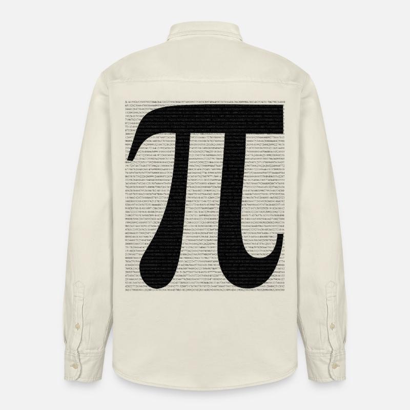 Pi-Symbol mit Zahlenwert Mathematik - Relaxed Fit Unisex Organic Hemd von Stanley/Stella - Natur
