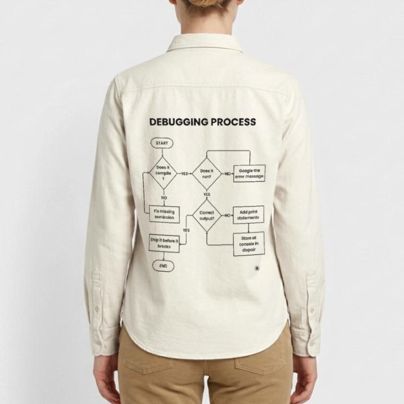 Debugging Process - Ship It Before Breaks Gift Relaxed Fit Unisex Organic Shirt by Stanley/Stella