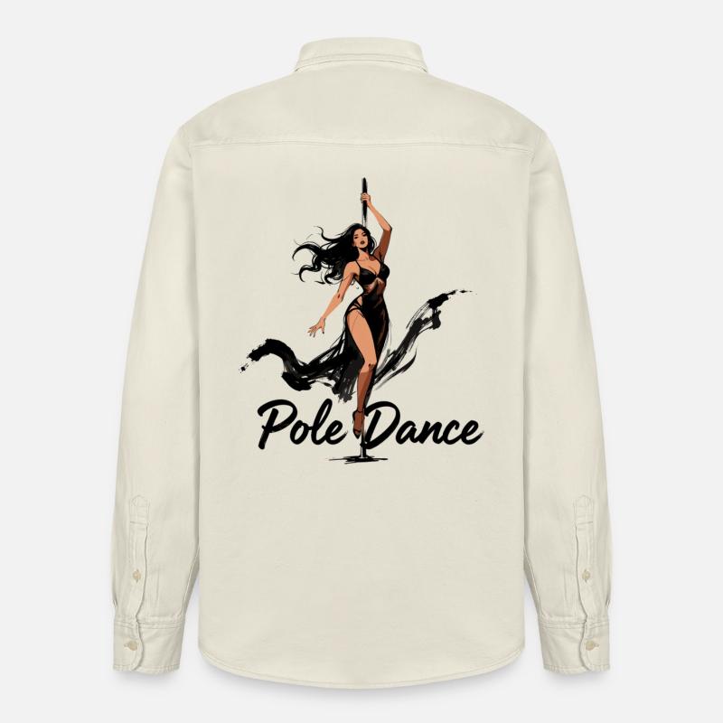 Pole Dance Poledancerin ästhetisch Geschenk - Relaxed Fit Unisex Organic Hemd von Stanley/Stella - Natur