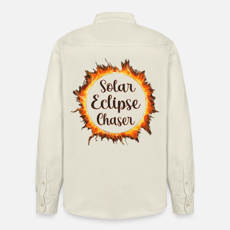 Solar eclipse chaser - Relaxed Fit Unisex Organic Hemd von Stanley/Stella - Natur